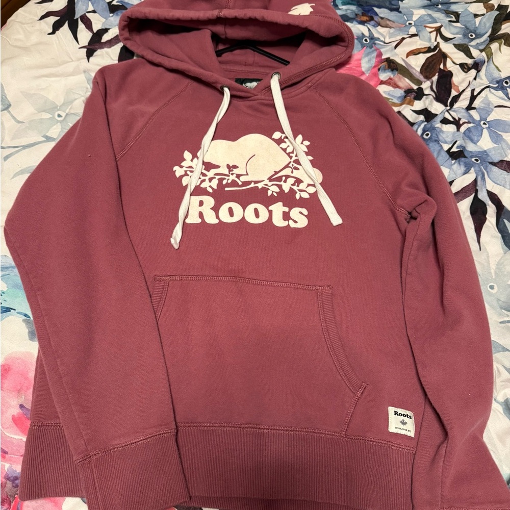 Roots Maroon Hoodie with Logo